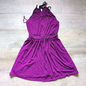 Juicy Couture Mini Dress S Purple Sleeveless Beach Festival Boho